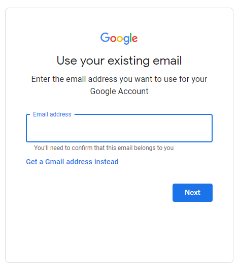 How to Create a Free Google Account with Your Work Email